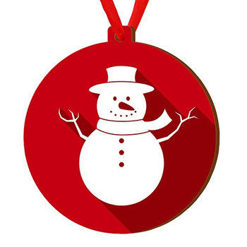 Wooden bauble for the Christmas tree