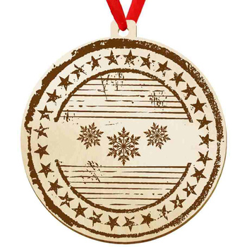 Wooden bauble for the Christmas tree