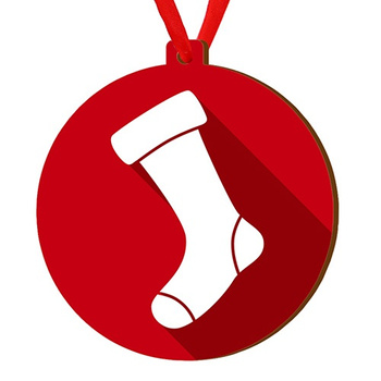 Wooden bauble for the Christmas tree