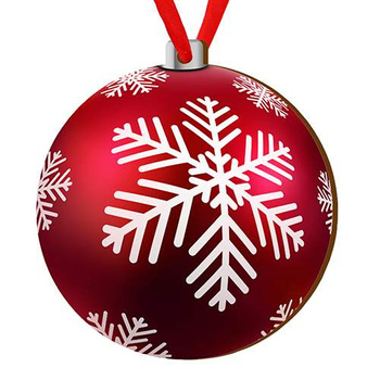 Wooden bauble for the Christmas tree