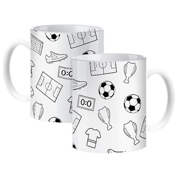 Football sports mug for a footballer