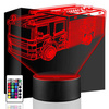  LED NIGHT LAMP FIRE TRUCK 3D FIRE + REMOTE