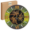 WALL CLOCK WOODEN NATURE GRASS