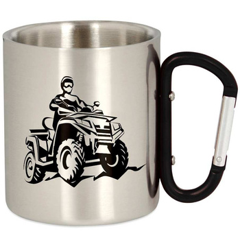 METAL TOURIST QUAD MUG WITH CARABINER