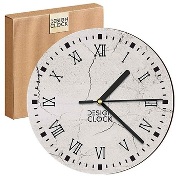 WALL CLOCK, WOODEN, LOFT, CONCRETE