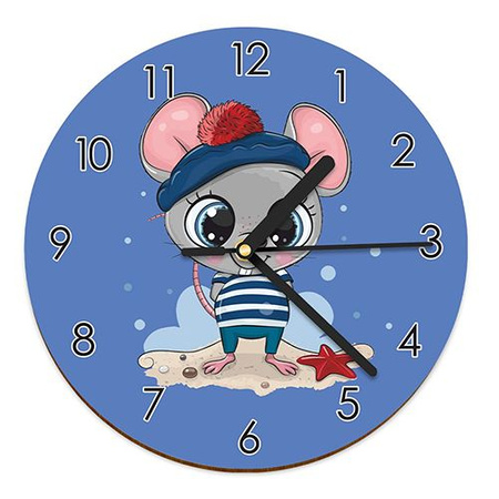 WOODEN WALL CLOCK FOR CHILDREN