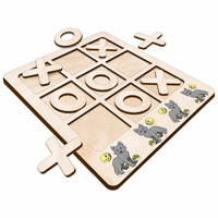 TIC TACK TOE GAME RABBIT CARROTS