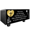 FLOWER POT FOR GRAVE ALL SAINTS CEMETERY HEART CROSS CANDLE