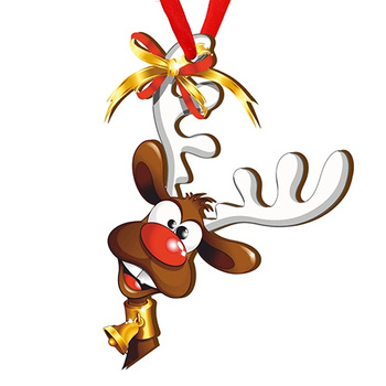 Bombka drewniana na choinkę