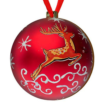 Wooden bauble for the Christmas tree