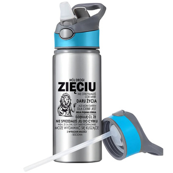 MUG SPORTS BOTTLE WATER BOTTLE WITH STRAW WITH HANDLE SURVIVAL