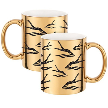 MUG FOR A WATER JUMPING COMPETITOR