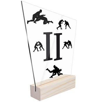 2nd place Sports statuette wrestling for a wrestler