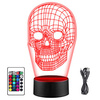 LED NIGHT LAMP SKULL SKULL + REMOTE