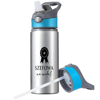 KUBEK BIDON SPORTOWY BUTELKA NA WODĘ SŁOMKĄ UCHWYTEM SURVIVAL