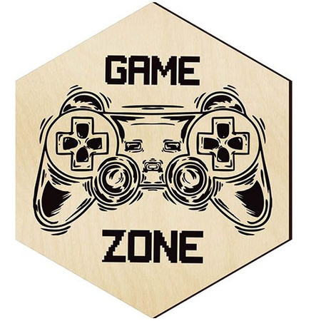 WOODEN DECORATIVE PANEL FOR A WALL HEXAGON