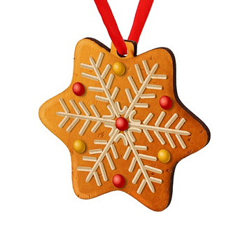 Wooden bauble for the Christmas tree