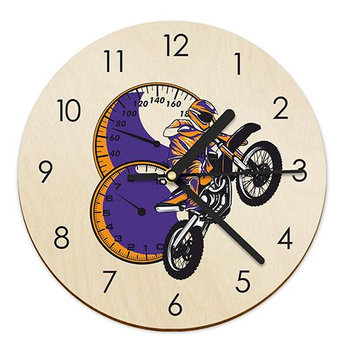 WOODEN WALL CLOCK FOR CHILDREN