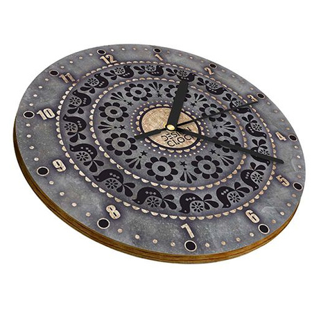  WALL CLOCK WOODEN CONCRETE