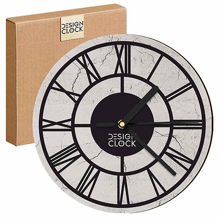  WALL CLOCK, WOODEN, LOFT, CONCRETE