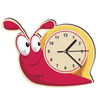 WOODEN WALL CLOCK SNAIL FOR A CHILD