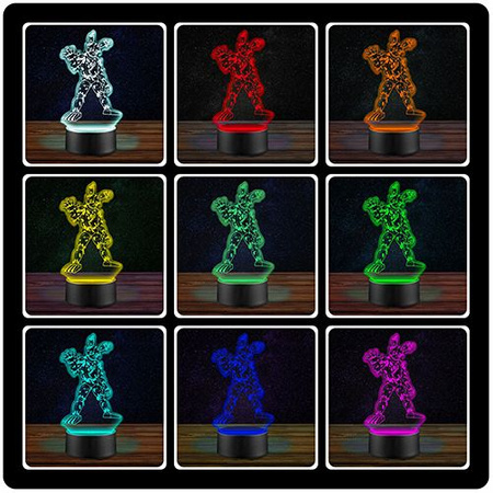  LED NIGHT LAMP FNAF 3D COMPUTER GAME + REMOTE 