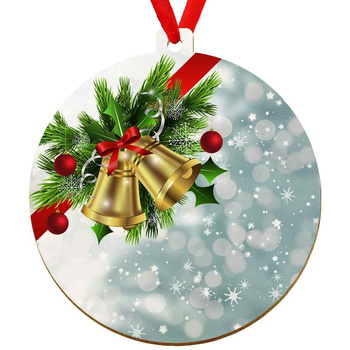 Wooden bauble for the Christmas tree