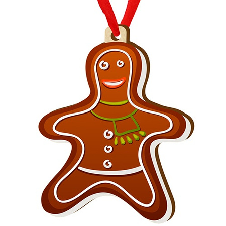 Wooden bauble for the Christmas tree
