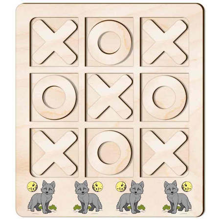 TIC TACK TOE GAME RABBIT CARROTS