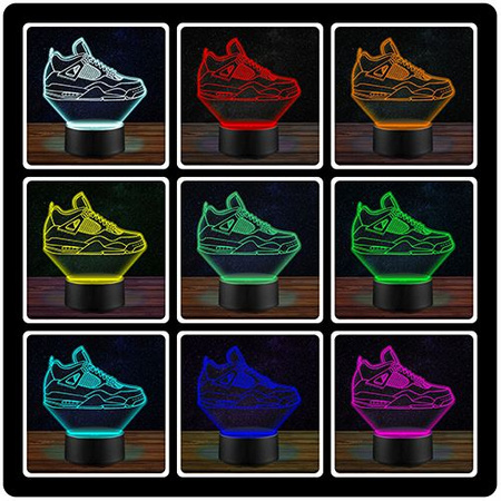 LAMPKA NOCNA But Nike Air Jordan 4 Streetwear 3D LED PILOT