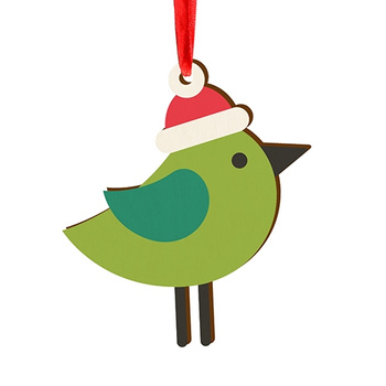 Wooden bauble for the Christmas tree