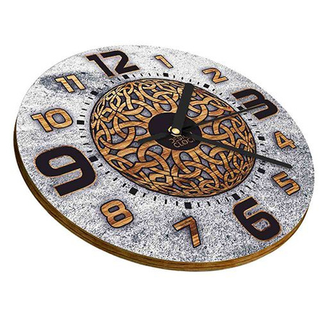 WALL CLOCK WOODEN CONCRETE