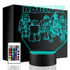  ROBLOX 3D LED NIGHT LAMP + REMOTE CONTROL