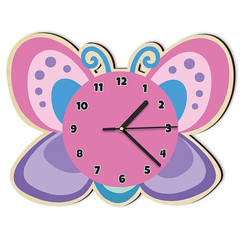 WOODEN WALL CLOCK DINOSAUR FOR A CHILD