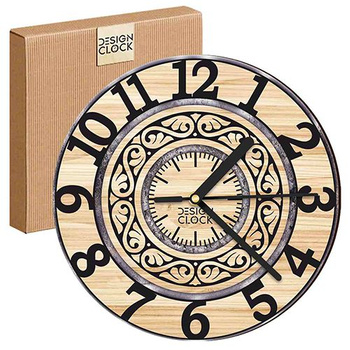 WALL CLOCK WOODEN CONCRETE