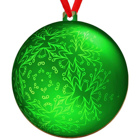 Wooden bauble for the Christmas tree