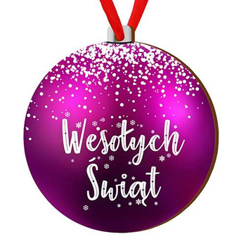 Wooden bauble for the Christmas tree