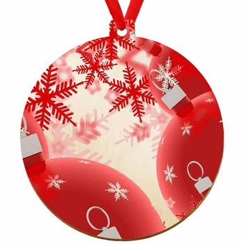 Wooden bauble for the Christmas tree