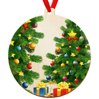 Wooden bauble for the Christmas tree