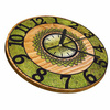 WALL CLOCK WOODEN NATURE GRASS