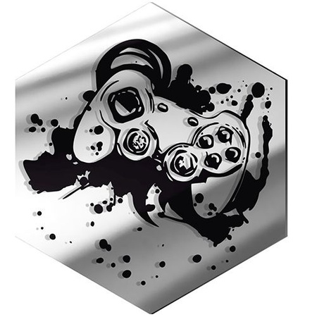  MIRROR DECORATIVE PANEL FOR THE WALL HEXAGON 