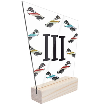 3rd place Sports statuette luge for a luge runner