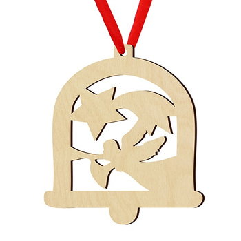 Wooden bauble for the Christmas tree