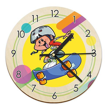 WOODEN WALL CLOCK FOR CHILDREN