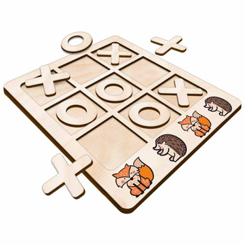 TIC TACK TOE GAME FOX AND HEDGEHOG