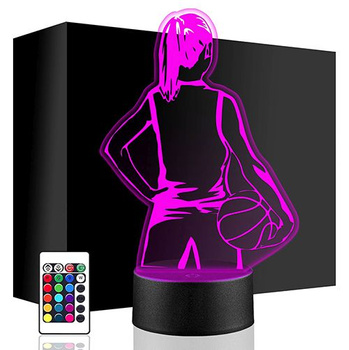 LED NIGHT LAMP VOLLEYBALL VOLLEYBALL PLAYER + REMOTE