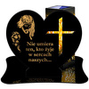 SOLAR LED CANDLE OPENWORK LAMP BASE STATUETTE FOR CEMETERY GRAVE LARGE HEART