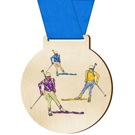 Medal sportowy biathlon 