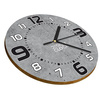  WALL CLOCK, WOODEN, LOFT, CONCRETE