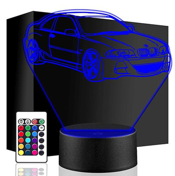 LAMPKA NOCNA BMW E46 Coupe Samochód auto 3D LED + PILOT
